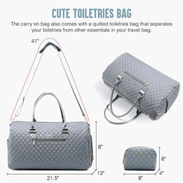 LOVEVOOK Travel Duffle & Weekender Bag for Women - Carry On, Overnight, Gym & Mommy Hospital Bag wit...