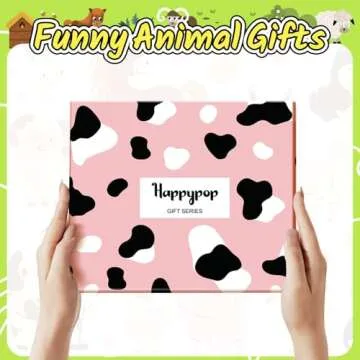 HAPPYPOP Cow Print Socks - Fun Gifts for Cow Lovers