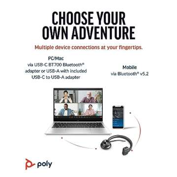 Poly Voyager 4310 UC Headset - Wireless & Comfortable