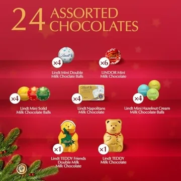 Lindt Holiday Teddy Bear Chocolate Advent Calendar