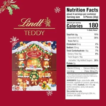 Lindt Holiday Teddy Bear Chocolate Advent Calendar