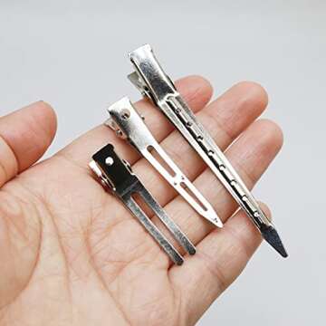 LAKYTION 60Pcs Versatile Hair Clips for Styling and DIY Accessories