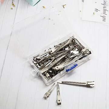 LAKYTION 60Pcs Versatile Hair Clips for Styling and DIY Accessories