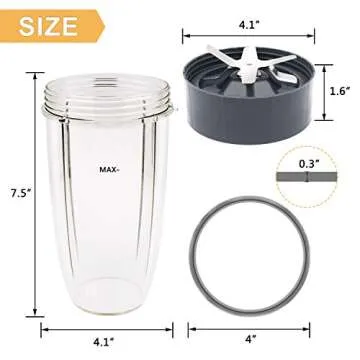 Tanzfrosch 32oz Cup & Blade Set for Nutribullet