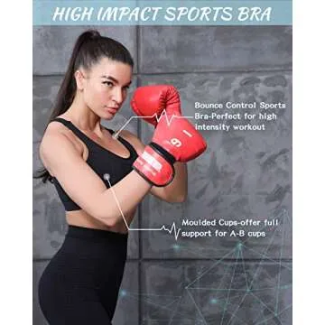RUNNING GIRL High Impact Sports Bras for Women