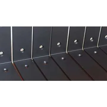 4 Pack - L 6" x H 4" x W1.5", 5mm Thick Black L Shelf Bracket, Iron Shelf Brackets, Metal Shelf Bracket, Industrial Shelf Bracket, Floating Shelf Bracket, Shelf Supports with Screws