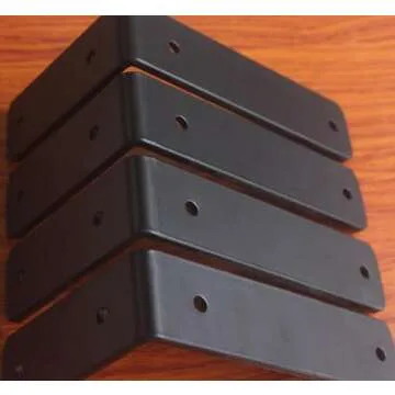 4 Pack - L 6" x H 4" x W1.5", 5mm Thick Black L Shelf Bracket, Iron Shelf Brackets, Metal Shelf Bracket, Industrial Shelf Bracket, Floating Shelf Bracket, Shelf Supports with Screws