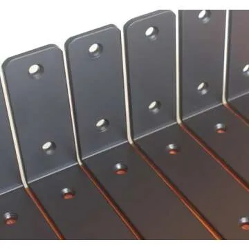 4 Pack - L 6" x H 4" x W1.5", 5mm Thick Black L Shelf Bracket, Iron Shelf Brackets, Metal Shelf Bracket, Industrial Shelf Bracket, Floating Shelf Bracket, Shelf Supports with Screws