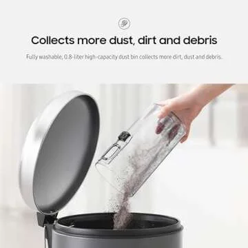 SAMSUNG Jet 60 Pet Cordless Stick Vacuum Cleaner w/ Removable Battery, Advanced Floor Cleaning, Jet Fit Brush to Clean Hardwood, Carpet and Tile, Lightweight Design, VS15A6032R7, Rose Gold