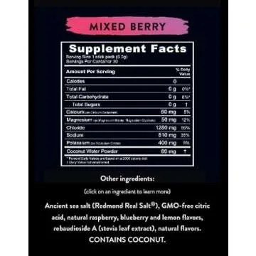 REDMOND Re-Lyte Mixed Berry Hydration Electrolyte Mix