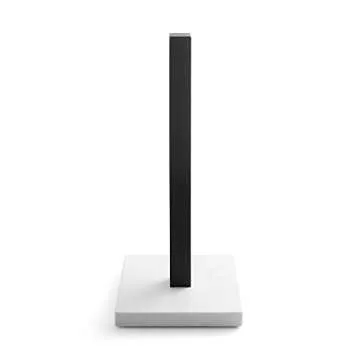 LUTAVOY Paper Towel Holders Kitchen Standing Paper Towel Roll Holders with Marble Base Copper Plated(KZ60Black&White)