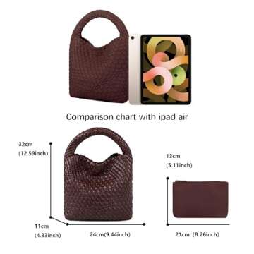 Noblife Woven Purse: Stylish Vegan Leather Mini Bag