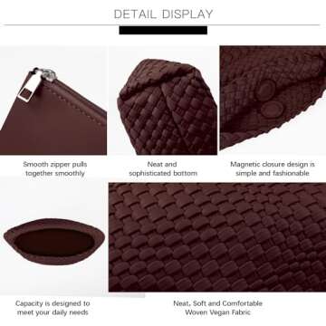 Noblife Woven Purse: Stylish Vegan Leather Mini Bag
