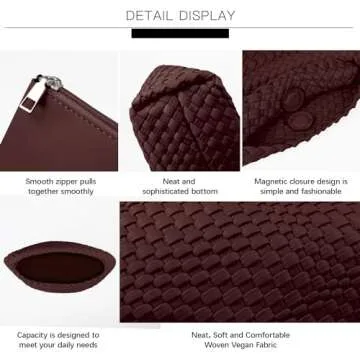 Noblife Woven Purse: Stylish Vegan Leather Mini Bag