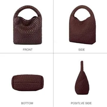 Noblife Woven Purse: Stylish Vegan Leather Mini Bag