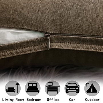 Stylish 26x26 Cotton Linen Pillow Covers for Any Room