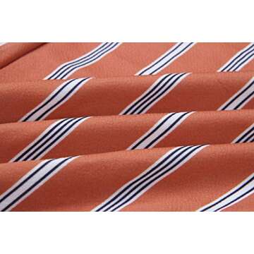 Hibluco Women's Sexy Halter Jumpsuits Striped Backless Rompers (Medium, K1)