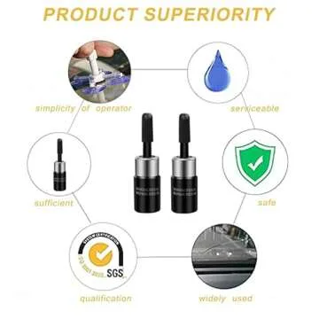 FORLUCIX Windshield Repair Kit - Quick Fix for Chips, Cracks, and More