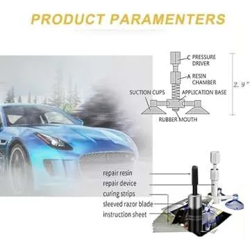 FORLUCIX Windshield Repair Kit for Chips and Cracks