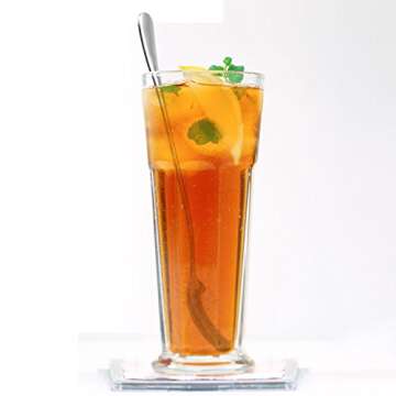 Long Handle Spoon, MCIRCO Stainless Steel Spoon Set Mixing Spoon Ice Cream Spoon Long Spoon Iced Tea Spoon Coffee Spoon Dessert Spoon Milkshake Spoon,Set of 8