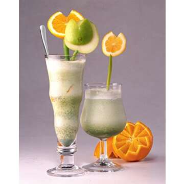 Long Handle Spoon, MCIRCO Stainless Steel Spoon Set Mixing Spoon Ice Cream Spoon Long Spoon Iced Tea Spoon Coffee Spoon Dessert Spoon Milkshake Spoon,Set of 8