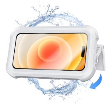 LC-dolida Waterproof Shower Phone Holder - Universal Wall Mount for iPhone & Samsung 16 15 14 13 Pro...