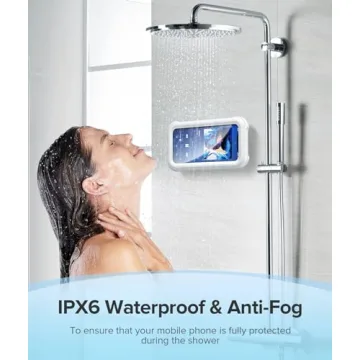 LC-dolida Waterproof Shower Phone Holder for iPhone and Android