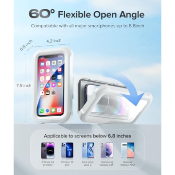 LC-dolida Waterproof Shower Phone Holder for iPhone and Android