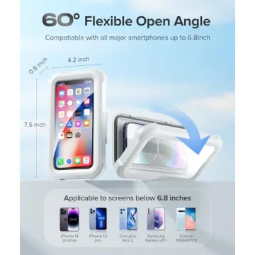 LC-dolida Waterproof Shower Phone Holder for iPhone and Android