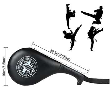 4PCS Taekwondo Kick Pad, Target TKD Kicking Pad, Karate Training Striking Pads, Kickboxing Training ...