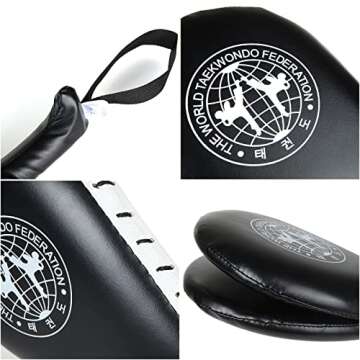 4PCS Taekwondo Kick Pad, Target TKD Kicking Pad, Karate Training Striking Pads, Kickboxing Training Pads, Martial Arts Training Equipment Targets Training Paddles for Kickboxing Karate Training Sports