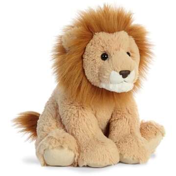 Aurora® Cuddly Lion Stuffed Animal - Cozy Comfort - Endless Snuggles - Brown 14 Inches