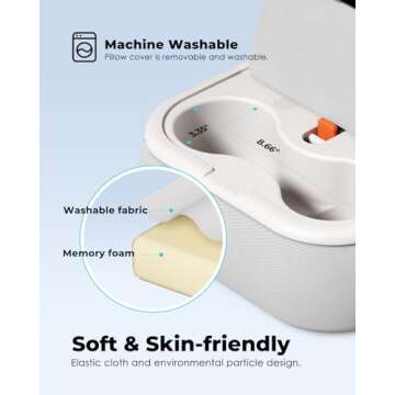 Viozon Tablet Stand Pillow, Compatible with 4-13" Phone/Tablet, iPad, iPhone, Samsung,Kindle,Google, Magnetic Phone Stand for Desk, Kindle Pillow Stand for Bed with Cozy Fabric,and Two Cup Size Bowl.W