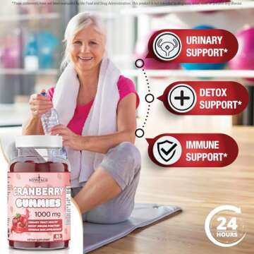 NEW AGE Cranberry Gummies for Urinary Tract Support