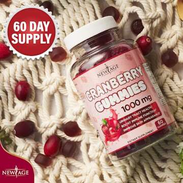 NEW AGE Cranberry Gummies for Urinary Tract Support