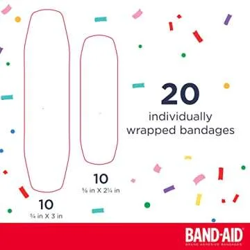 Band-Aid Brand Adhesive Bandages for Minor Cuts & Scrapes, Wound Care Featuring Disney/Pixar Lightyear Characters for Kids and Toddlers, Assorted Sizes 20 ct