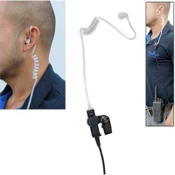 MaximalPower™ Twist On Replacement Acoustic Tube/Clear Coil for Two-Way Radio Headsets (2 Pack)