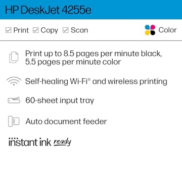 HP DeskJet 4255e Wireless All-in-One Printer
