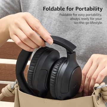 TOZO Bluetooth 5.4 Headphones - 70H Playtime, Foldable