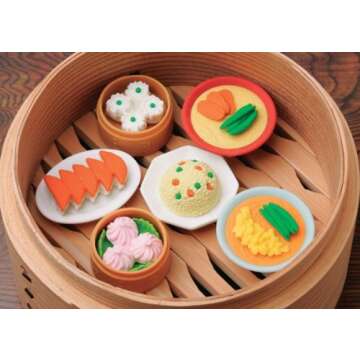 20 of Assorted IWAKO Japanese Puzzle Eraser - Restaurant Food Collection (20 will be randomly selected from images)
