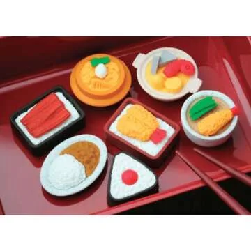 20 of Assorted IWAKO Japanese Puzzle Eraser - Restaurant Food Collection (20 will be randomly selected from images)