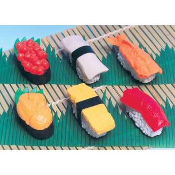 20 of Assorted IWAKO Japanese Puzzle Eraser - Restaurant Food Collection (20 will be randomly selected from images)