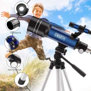 Kids 70MM Telescope with Tripod - Explore the Stars!