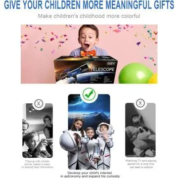 Kids 70MM Telescope with Tripod - Explore the Stars!