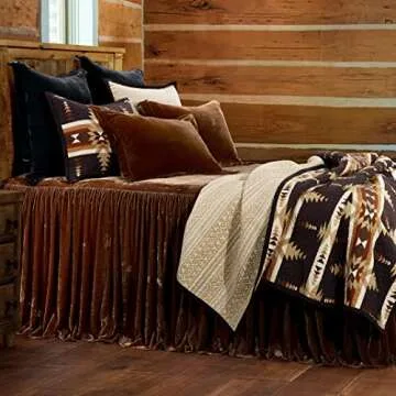 Paseo Road by HiEnd Accents Yosemite Western Bedding 3 Piece Quilt Set with Pillow Shams, Full Queen Aztec Bedding Set, Tribal Southwestern Bedding, Geometric Pattern Cotton Reversible Bed Set