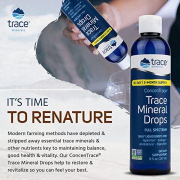 Trace Minerals ConcenTrace Drops for Hydration and Wellness