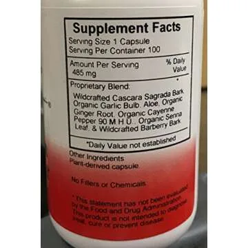 Effective Holistic Colon Support by Christopher's 100 Veg Caps