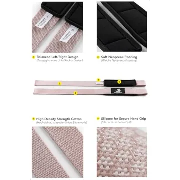 Fitgriff® Premium Cotton Lifting Straps for Weightlifting