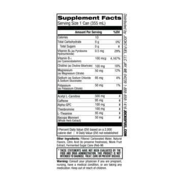 Jocko GO Energy Drink - KETO, Vitamin B12, Vitamin B6, Electrolytes, L Theanine, Magnesium- All Natural Energy Boost, Sugar Free Nootropic Monk Fruit Blend - 12 Pack (Black Cherry Vanilla)