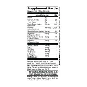 Jocko GO Energy Drink - KETO, Vitamin B12, Vitamin B6, Electrolytes, L Theanine, Magnesium- All Natural Energy Boost, Sugar Free Nootropic Monk Fruit Blend - 12 Pack (Black Cherry Vanilla)